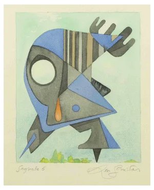 Leo Guida, Signal 6, Watercolor, 1970s