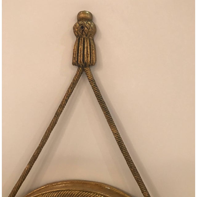 Pair of Mirrored and Giltwood Two Light Bullseye Sconces NYC, circa 1910 For Sale - Image 12 of 14