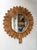 Rattan Sunflower Mirror by Vivai Del Sud. Italy, 1970s For Sale - Image 9 of 11