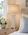 Bring a refined, sun-washed coastal presence into your space with this striking pair of sculptural column table lamps....