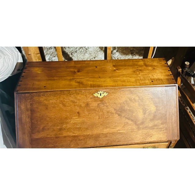 Mid 18th Century Cherry Slant Front Desk For Sale - Image 4 of 5
