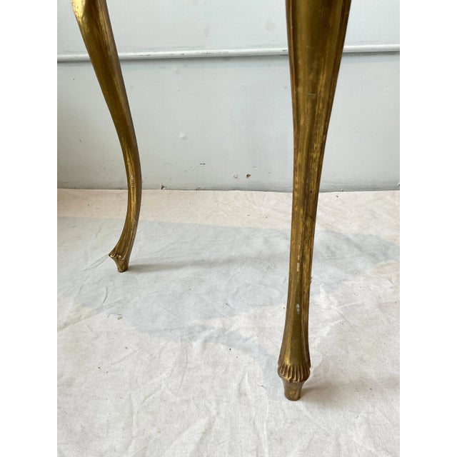 Italian 1960s Italian Gilt Wood Console For Sale - Image 3 of 11