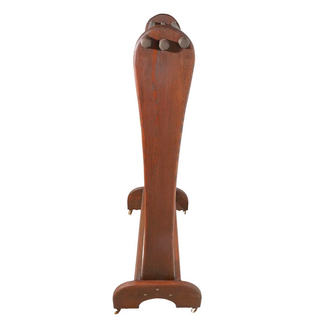 Groovy Home Made Clothes Rack Circa 1970's For Sale - Image 4 of 12