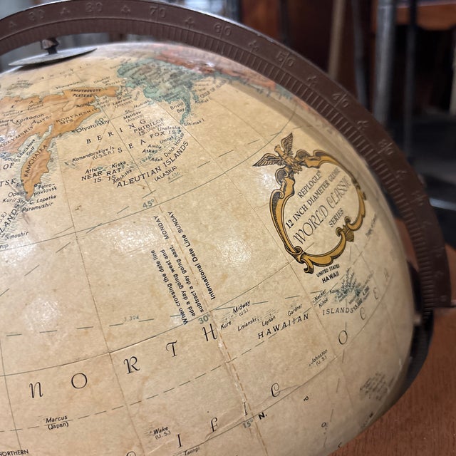 Mid 20th Century Desk Top Globe by Replogle Globes For Sale - Image 9 of 11