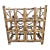 Burnt Bamboo Large Vintage Wine Rack For Sale