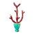 Napoleone Martinuzzi for Venini Red Cactus Succulent Sculpture, Signed, 1929 For Sale