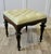 Set of Chesterfield Buttoned Leather and Walnut Stools For Sale - Image 4 of 7
