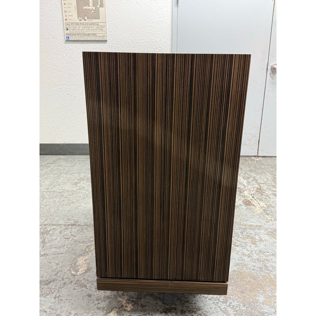 2010s Contemporary Macassar Style Six Drawer Chest For Sale - Image 5 of 12