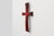 Mid-Century Modern Red Glazed Ceramic Cross by Vandeweghe for Amphora, Belgium, 1960 For Sale - Image 3 of 11