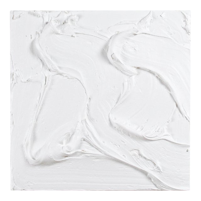 Modern Textural Monochromatic Painting by Michael Allen For Sale