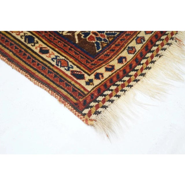 Early 20th Century Antique Qashqai Rug 4'8'' x 6'2'' For Sale - Image 5 of 11