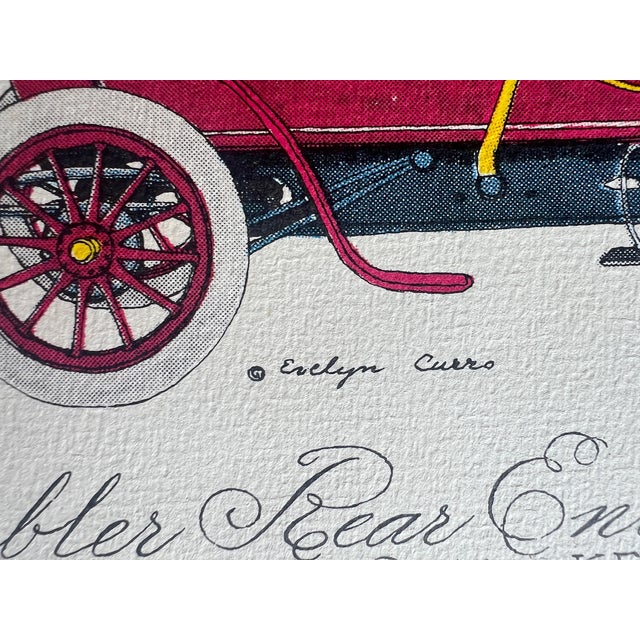 American 1950s Evelyn Cuero "Rambler Rear Entrance Tonneau" 1904 Automobile Print For Sale - Image 3 of 8
