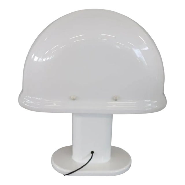 White Table Lamp by Rodolfo Bonetto for Iguzzini, 1970s For Sale