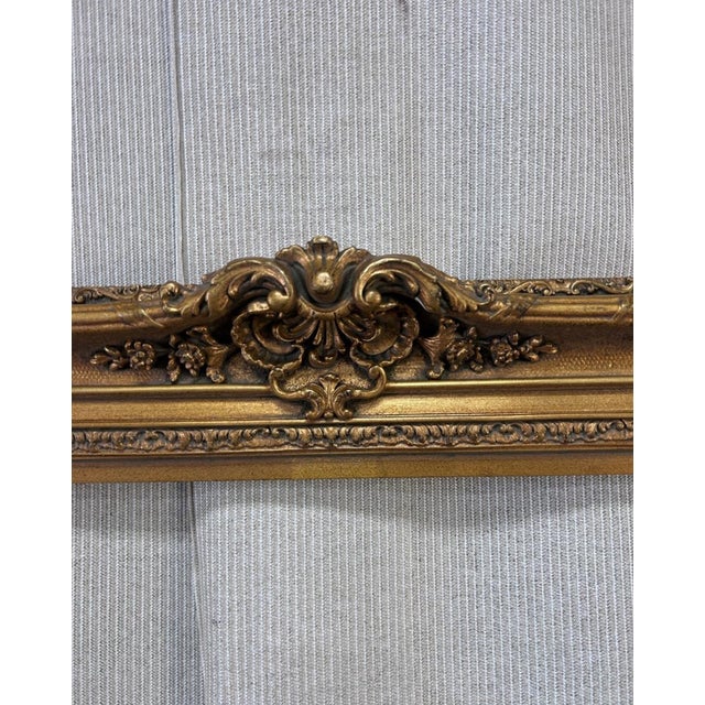 French Picture Frame ~ 75" Tall Vintage French Louis Ornate Gold Wall Mantle Picture Frame #723 For Sale - Image 3 of 3
