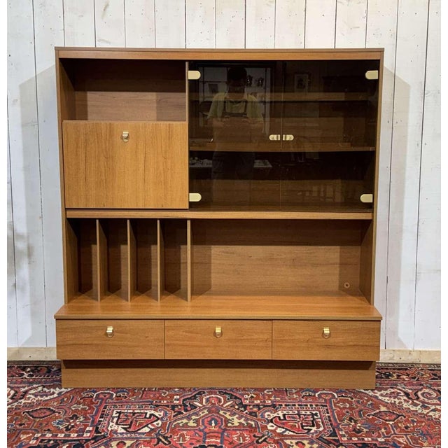 Teak Veneer Bar Buffet, 1980s For Sale - Image 14 of 14