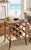 Wood Vintage Burnt Bamboo 7 Bottle Wine Rack Holder Side Table For Sale - Image 7 of 7