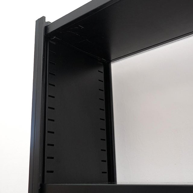Black Metal Bookcase, 1970s For Sale - Image 6 of 16