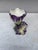 Art Nouveau 19th Century French Majolica Purple Flower Delphin Massier For Sale - Image 3 of 8