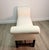 Upholstered Scroll Arm Bench in Cream Textured Fabric With Mahogany Base For Sale In Raleigh - Image 6 of 8