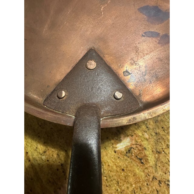 Antique French Copper Pot With Copper Lid. For Sale - Image 12 of 12