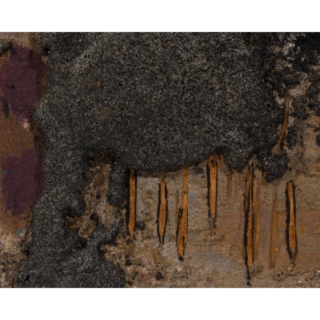 Late 20th Century Juliet Holland Signed “Sand Script 15” Mixed Media Assemblage For Sale - Image 5 of 7