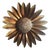 Gilt Sun Wall Decor, 1970s For Sale