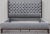 Modern Vanguard Furniture Michael Weiss King Size Bed Frame Tufted Grey Fabric For Sale - Image 3 of 4