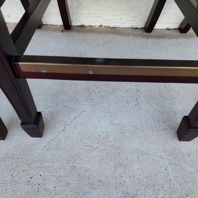 Designer Leather Barstools by Joseph Pubillones Interiors For Sale - Image 15 of 18