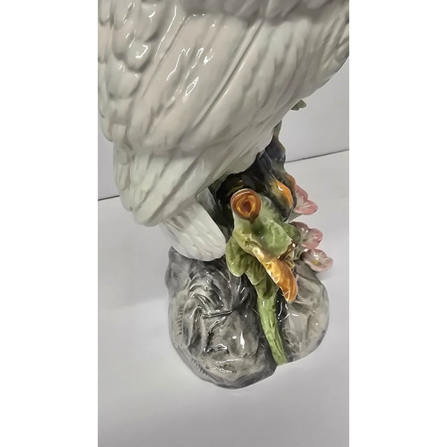 Vintage White Porcelain Owl by Ronzan From Italy ,Signed. For Sale - Image 12 of 12