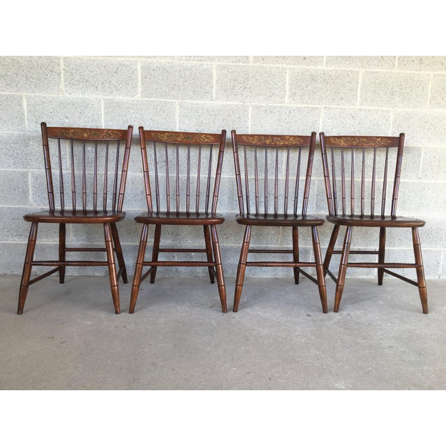 L. Hitchcock Riverton Finish Prospect Side Chairs Set of 4 Chairish