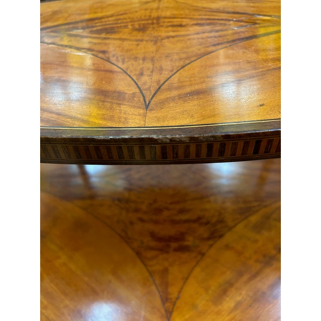 Traditional Antique Two Tier Edwardian Style Butler's Table For Sale - Image 3 of 12