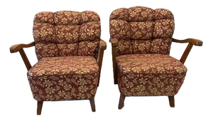 Art Deco Relax Chairs Mad Man by Halabala for Pravenec, 1920, Set of 2