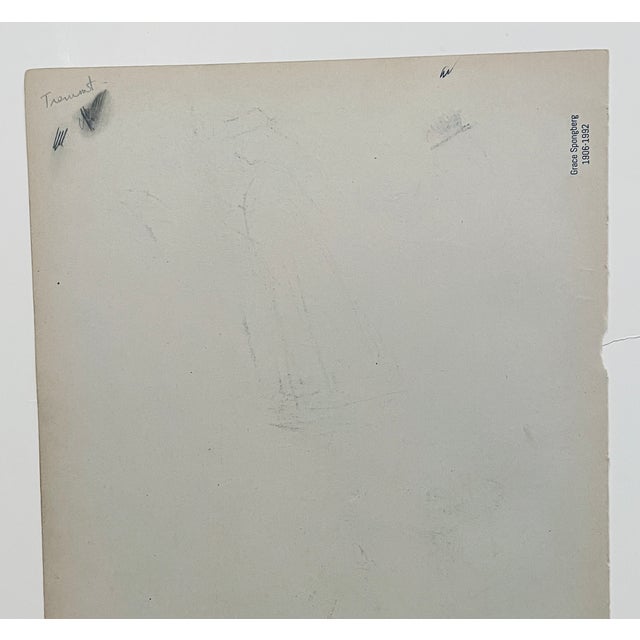 Traditional 1950s Grace Spongberg Tremont Illinois Landscape For Sale - Image 3 of 3