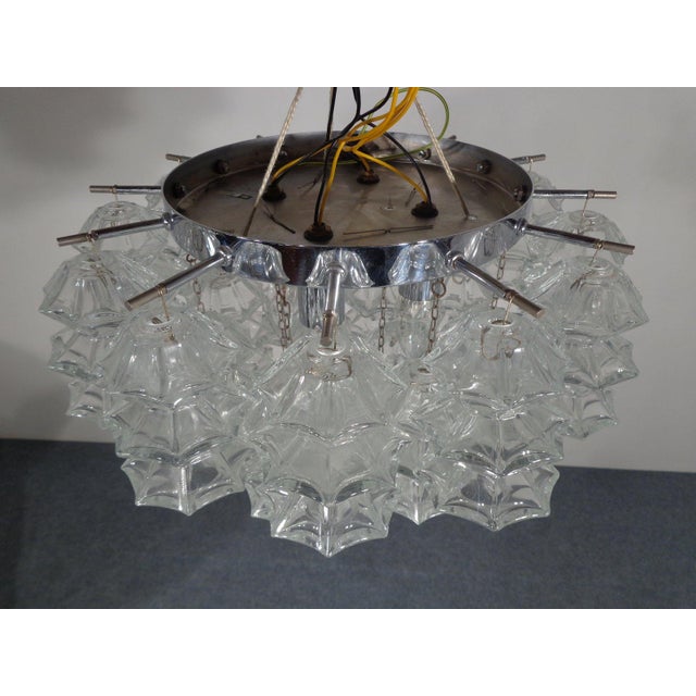Glass Ceiling Light by J. T. Kalmar for Kalmar, 1960s For Sale - Image 3 of 13