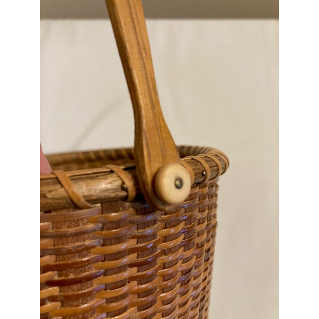 Vintage Nantucket Lighthouse Basket (Signed) For Sale - Image 12 of 13