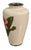 Mid-Century Modern Cloisonné‑Style Hand‑Painted Porcelain Vase With Silver Trim For Sale - Image 3 of 7