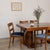 Impressive wood table by Charles Dudouyt, made in France, 1940s. Large rectangular parquet top with two thick carved wood...