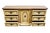 Wood Stanley Furniture Solid Pecan Antiqued Yellow Cream Painted Mediterranean 73" Triple Door Dresser 4723-05 For Sale - Image 7 of 15