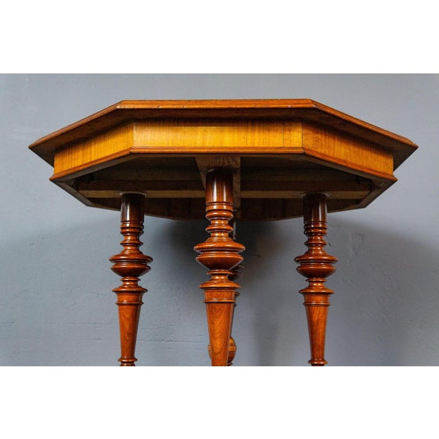 Brown Antique Wilhelminian Style Coffee Table For Sale - Image 8 of 13