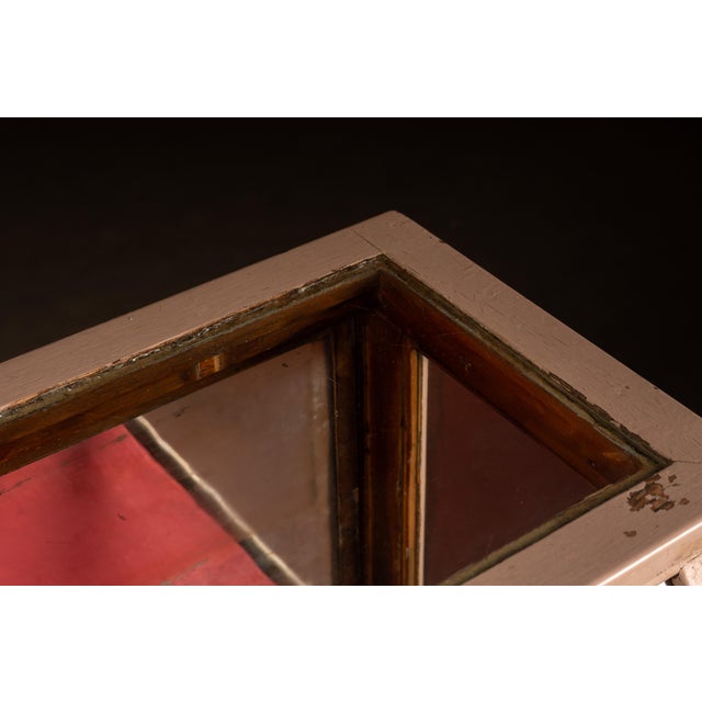Antique Painted Two-Tier General Store Display Case For Sale In Chicago - Image 6 of 11