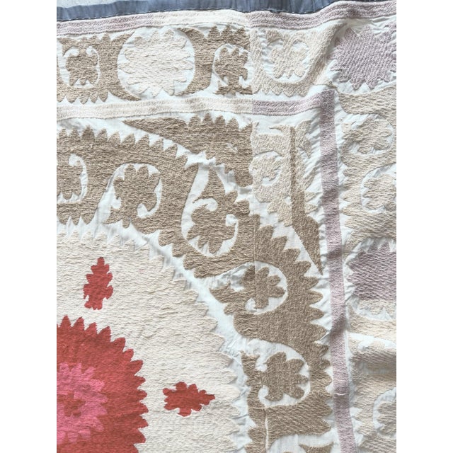 Asian Suzani Tablecloth For Sale In New York - Image 6 of 8