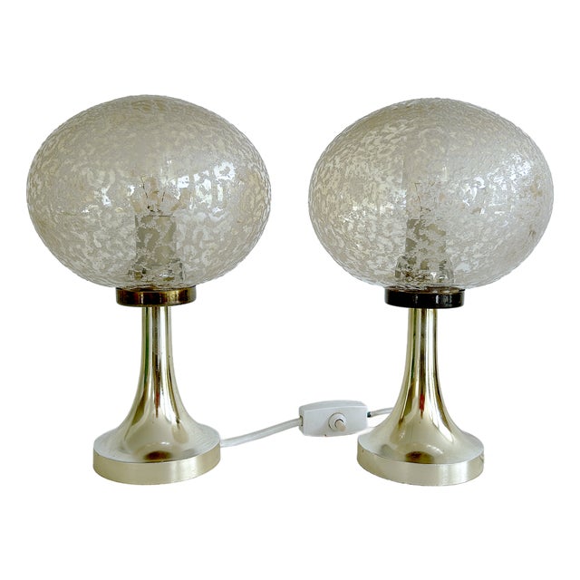Vintage Space Age Table Lamps from Aro, 1970s, Set of 2 For Sale