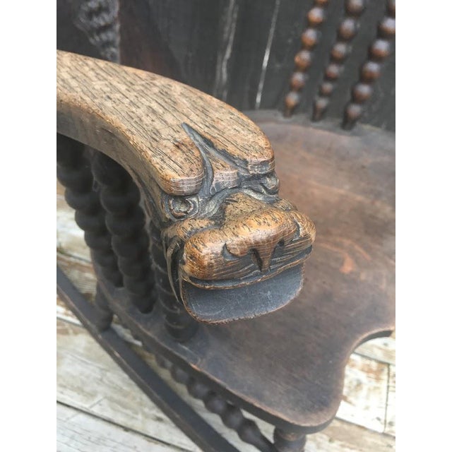 Antique Green Man Rocking Chair C.1800 Chairish