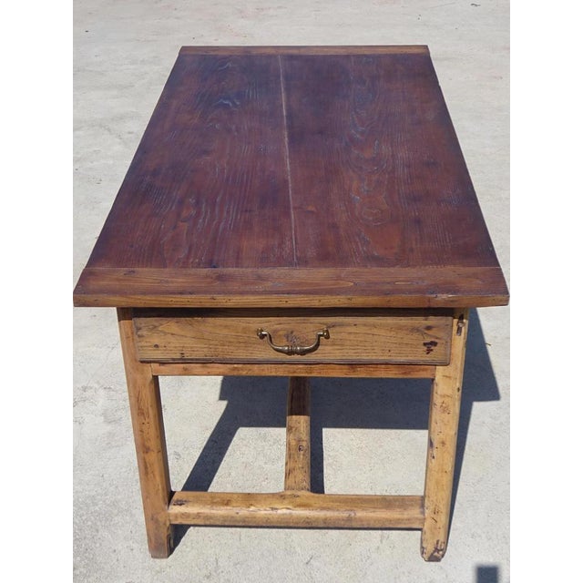Antique Farm Oak Table, 1800s For Sale - Image 5 of 18