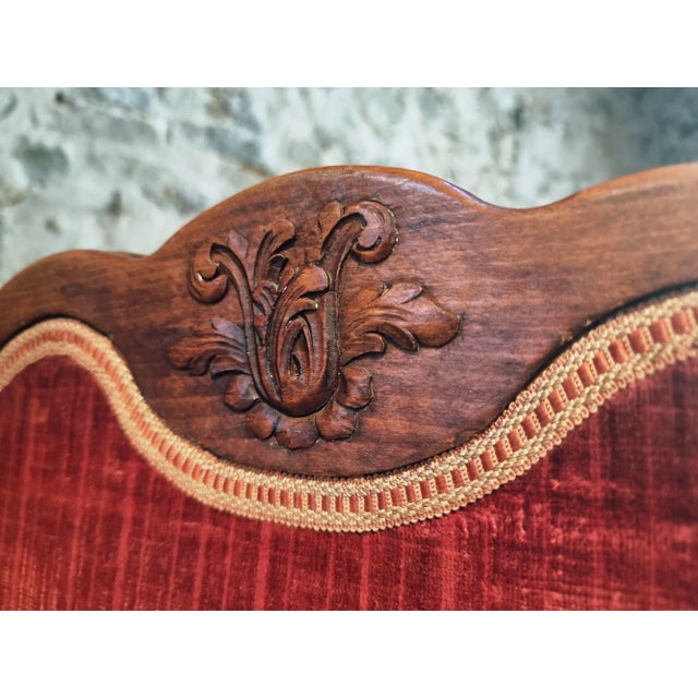 Antique Louis XV French Adjustable Beechwood Frame Daybed, 1920s For Sale - Image 17 of 18