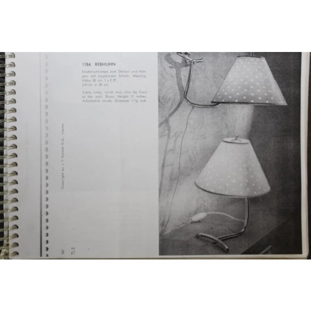 Metal Rebhuhn Table or Wall Lamp from Kalmar, 1930s For Sale - Image 7 of 11