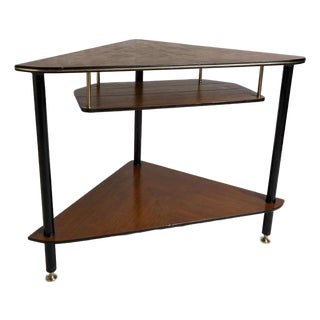 Mid-Century Modern Corner Shelf in Teak, 1960s For Sale