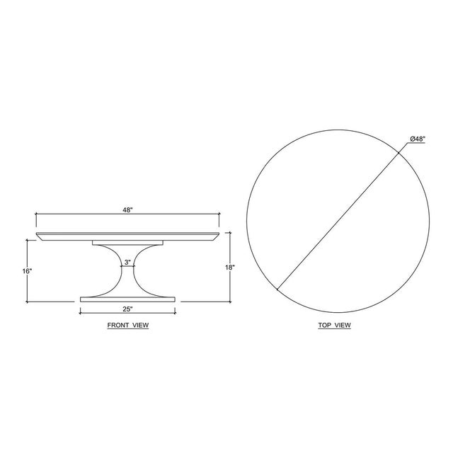 Black French Modern Tulip Coffee Table For Sale - Image 8 of 8