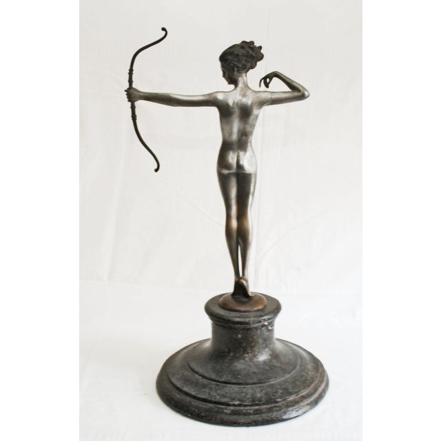 1920s Josef Lorenzl, Female Nude, 1920s, Bronze and Marble For Sale - Image 5 of 14