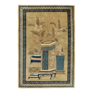 Antique Chinese Peking Wool Rug by Rug & Kilim, Scholar's Table, 1900–1909 For Sale